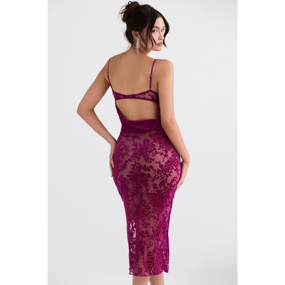 NEW House of CB Ione Dress Cranberry Large+ (XL) - Picture 13 of 17